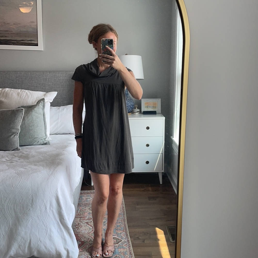 C&C Cotton Cowl Neck Dress